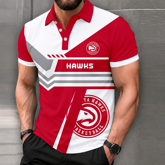 LIMITED DROP - NEW CUSTOMIZED NBA17 AHA ATLANTA HAWKS POLO SHIRT, ZIP POLO SHIRT & T-SHIRTS
