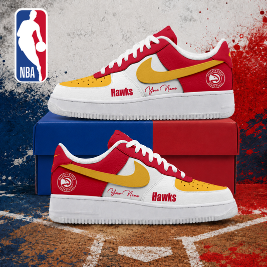VIRAL EDITION - NEW CUSTOMIZED NBA17 AHA ATLANTA HAWKS AF1 SNEAKERS