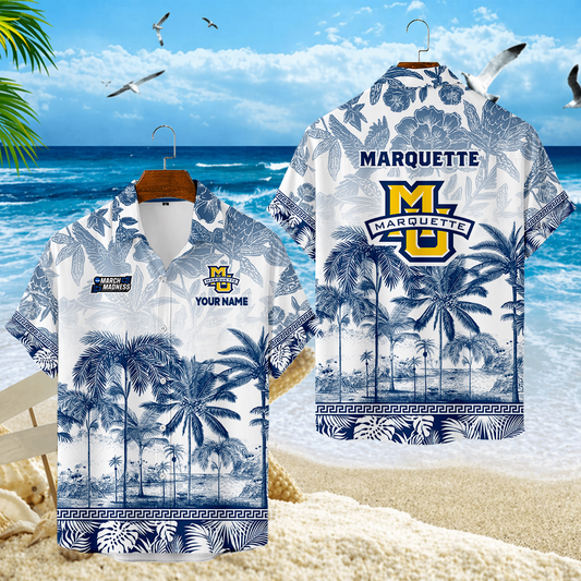VIRAL EDITION - NEW CUSTOMIZED MAM17 MGE MARQUETTE GOLDEN EAGLES UNISEX HAWAIIAN SHIRT