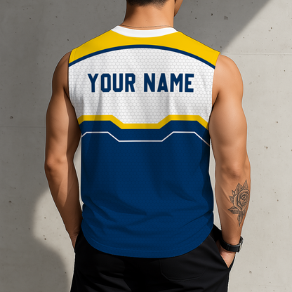 HOT DEAL - NEW CUSTOMIZED NCAA MAM17 MGE MARQUETTE GOLDEN EAGLES MEN'S GYM SHIRT