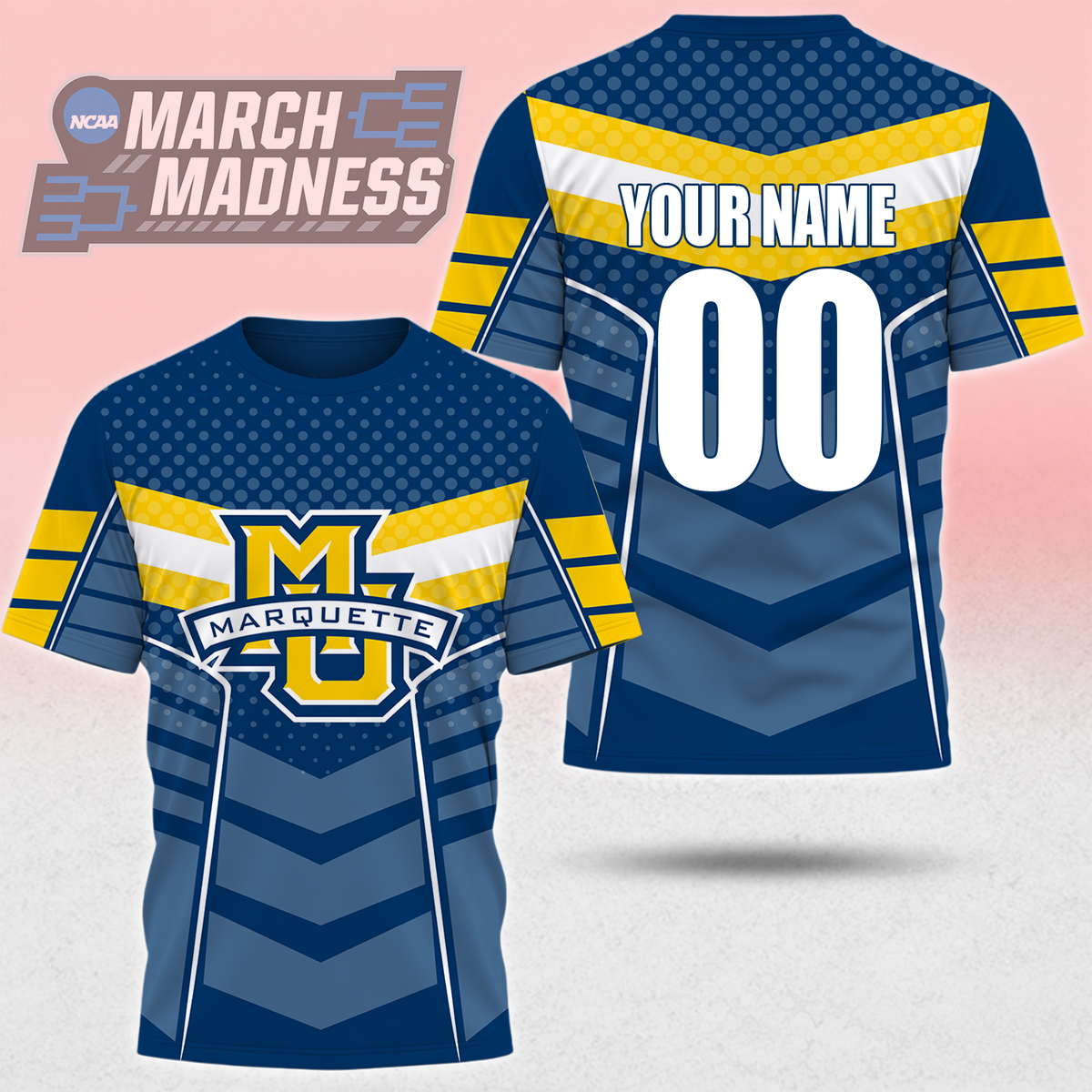 LIMITED EDITION - NEW CUSTOMIZED NCAA MAM17 MGE MARQUETTE GOLDEN EAGLES T-SHIRT, POLO SHIRT, ZIP POLO SHIRT, SWEATSHIRT, HOODIE & ZIP HOODIE