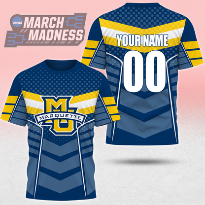 LIMITED EDITION - NEW CUSTOMIZED NCAA MAM17 MGE MARQUETTE GOLDEN EAGLES T-SHIRT, POLO SHIRT, ZIP POLO SHIRT, SWEATSHIRT, HOODIE & ZIP HOODIE