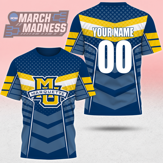LIMITED EDITION - NEW CUSTOMIZED NCAA MAM17 MGE MARQUETTE GOLDEN EAGLES T-SHIRT, POLO SHIRT, ZIP POLO SHIRT, SWEATSHIRT, HOODIE & ZIP HOODIE
