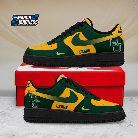 ELITE EDITION - NEW CUSTOMIZED NCAA MAM18 BAB BAYLOR BEARS AF1 SHOES