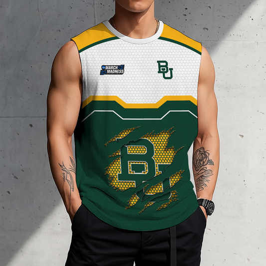 HOT DEAL - NEW CUSTOMIZED NCAA MAM18 BAB BAYLOR BEARS MEN'S GYM SHIRT