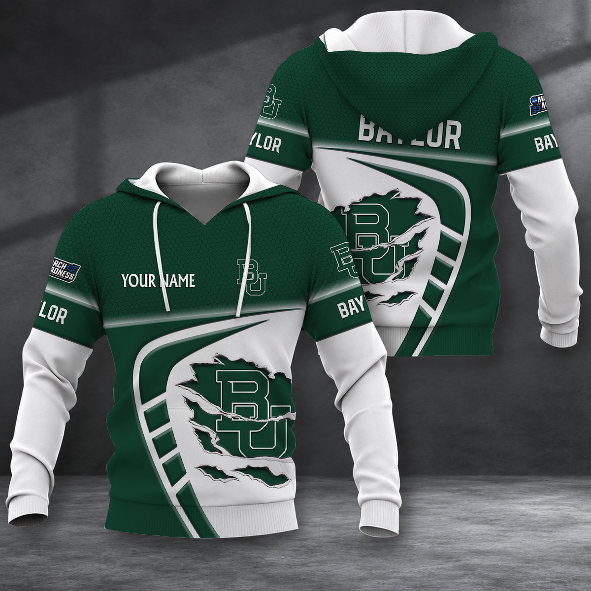 FINAL SALE - NEW CUSTOMIZED NCAA MAM18 BAB BAYLOR BEARS T-SHIRT, POLO SHIRT, ZIP POLO SHIRT, SWEATSHIRT, HOODIE & ZIP HOODIE