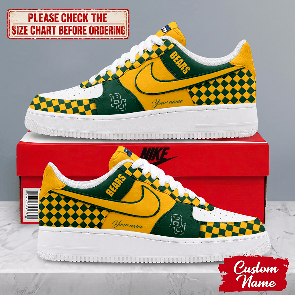 MEGA SALE - NEW CUSTOMIZED NCAA MAM18 BAB BAYLOR BEARS AF1 SHOES
