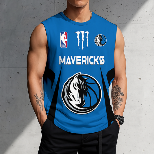 VIRAL EDITION - NEW CUSTOMIZED DMA DALLAS MAVERICKS MEN'S GYM SHIRT - NBA18