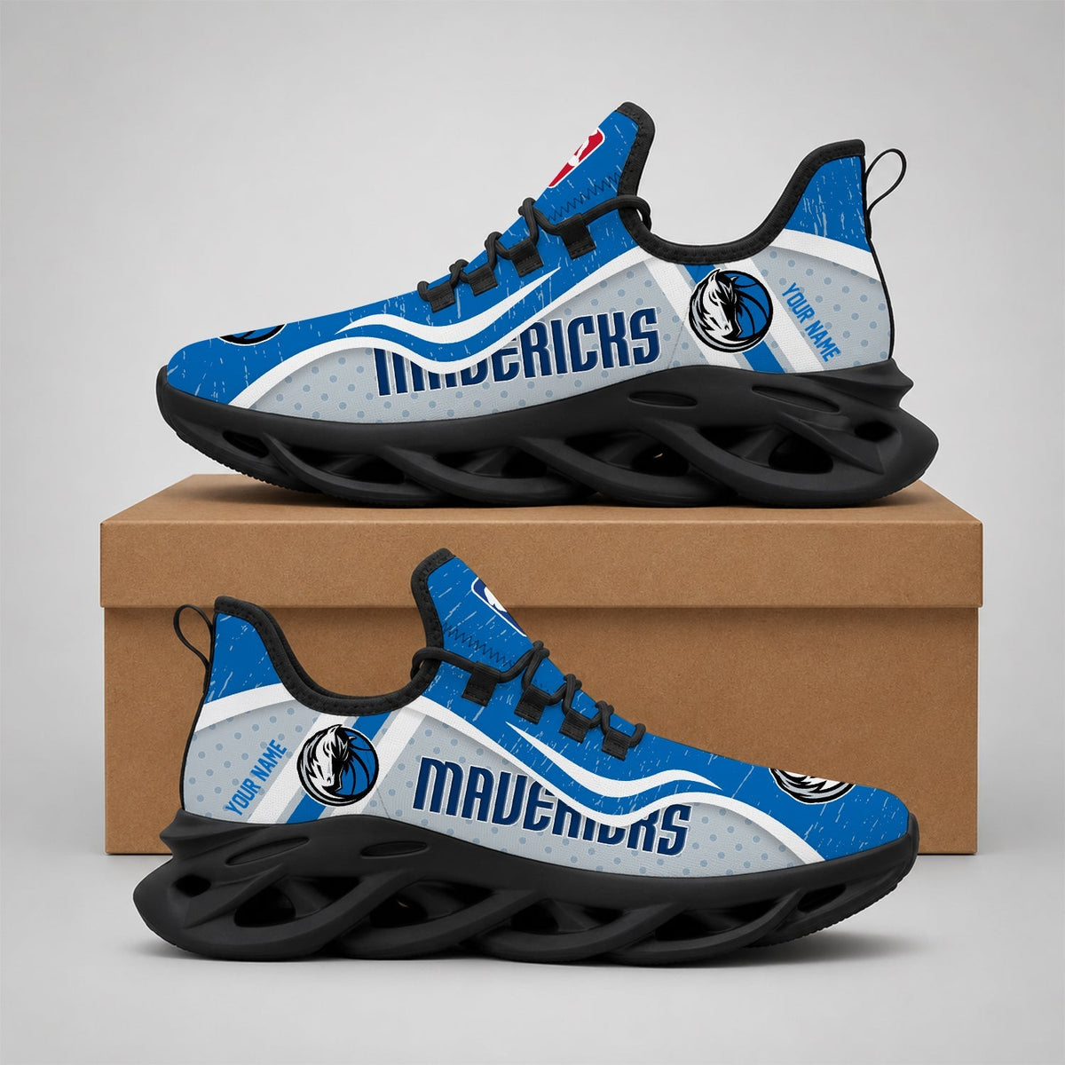EXCLUSIVE EDITION - NEW CUSTOMIZED NBA18 DMA DALLAS MAVERICKS MAX SOUL SHOES