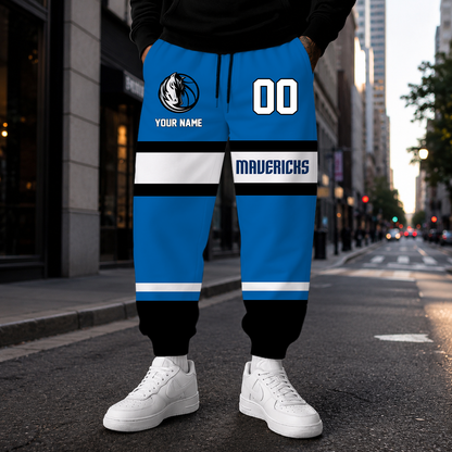 [HOT DEAL] NEW CUSTOMIZED NBA18 DMA DALLAS MAVERICKS SWEATPANTS