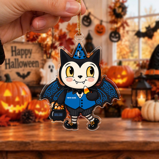 EXCLUSIVE  EDITION - NEW CUSTOMIZED NBA18 DMA DALLAS MAVERICKS HALLOWEEN ACRYLIC ORNAMENT