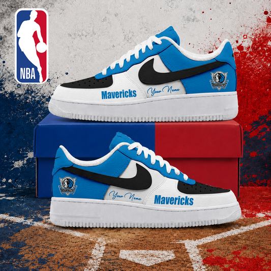 VIRAL EDITION - NEW CUSTOMIZED NBA18 DMA DALLAS MAVERICKS AF1 SNEAKERS
