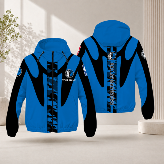 SPECIAL EDITION - NEW CUSTOMIZED NBA18 DMA DALLAS MAVERICKS WINDBREAKER JACKET