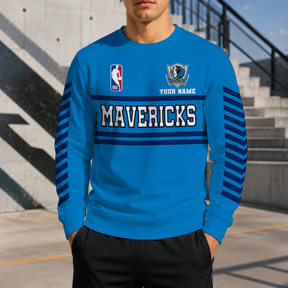 LIMITED EDITION - NEW CUSTOMIZED NBA18 DMA DALLAS MAVERICKS UNISEX SWEATSHIRT