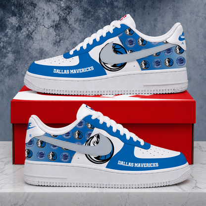 SPECIAL EDITION - NEW CUSTOMIZED NBA18 DMA DALLAS MAVERICKS AF1 SNEAKERS