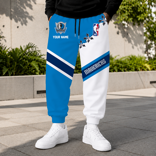 LIMITED EDITION - NEW CUSTOMIZED NBA18 DMA DALLAS MAVERICKS SWEATPANTS