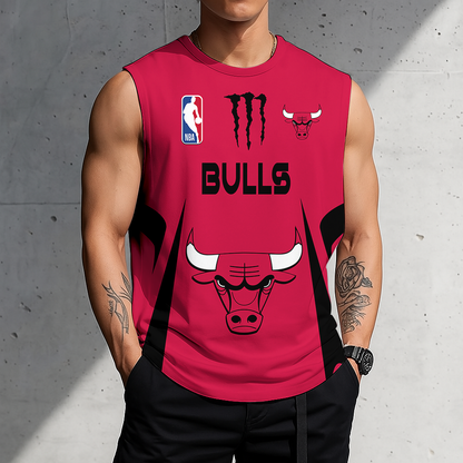 VIRAL EDITION - NEW CUSTOMIZED CBU CHICAGO BULLS MEN'S GYM SHIRT - NBA19