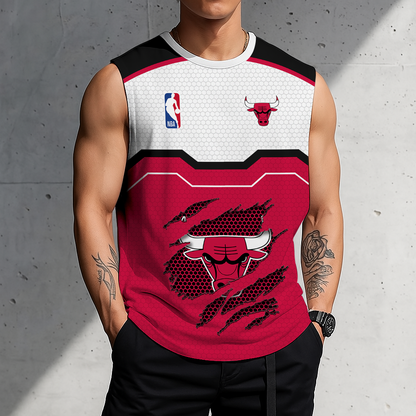 [LIMITED EDITION] NEW CUSTOMIZED NBA19 CBU CHICAGO BULLS MEN'S TANK TOP