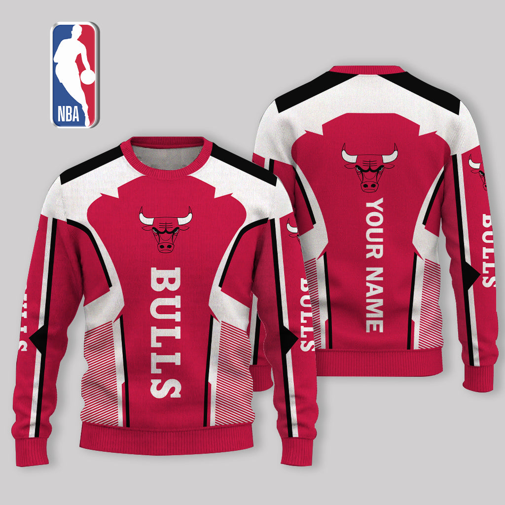 VIRAL EDITION - NEW CUSTOMIZED CBU CHICAGO BULLS UGLY SWEATER - NBA19