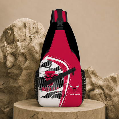 HOT DEAL - NEW CUSTOMIZED CBU CHICAGO BULLS SLING BAG - NBA19