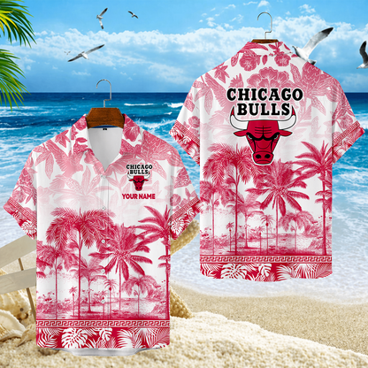 ELITE EDITION - NEW CUSTOMIZED CBU CHICAGO BULLS UNISEX HAWAIIAN SHIRT - NBA19