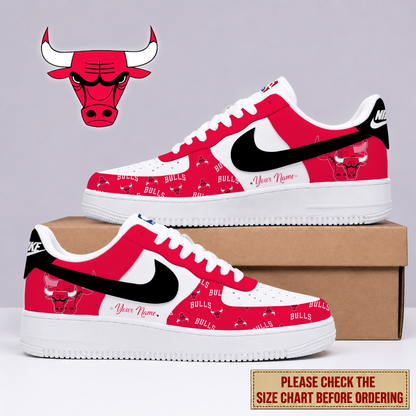FLASH SALE - NEW CUSTOMIZED NBA19 CBU CHICAGO BULLS AF1 SNEAKERS