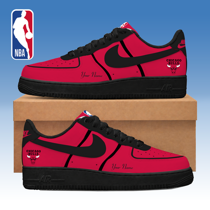 LIMITED DROP - NEW CUSTOMIZED CBU CHICAGO BULLS AF1 SNEAKERS - NBA19