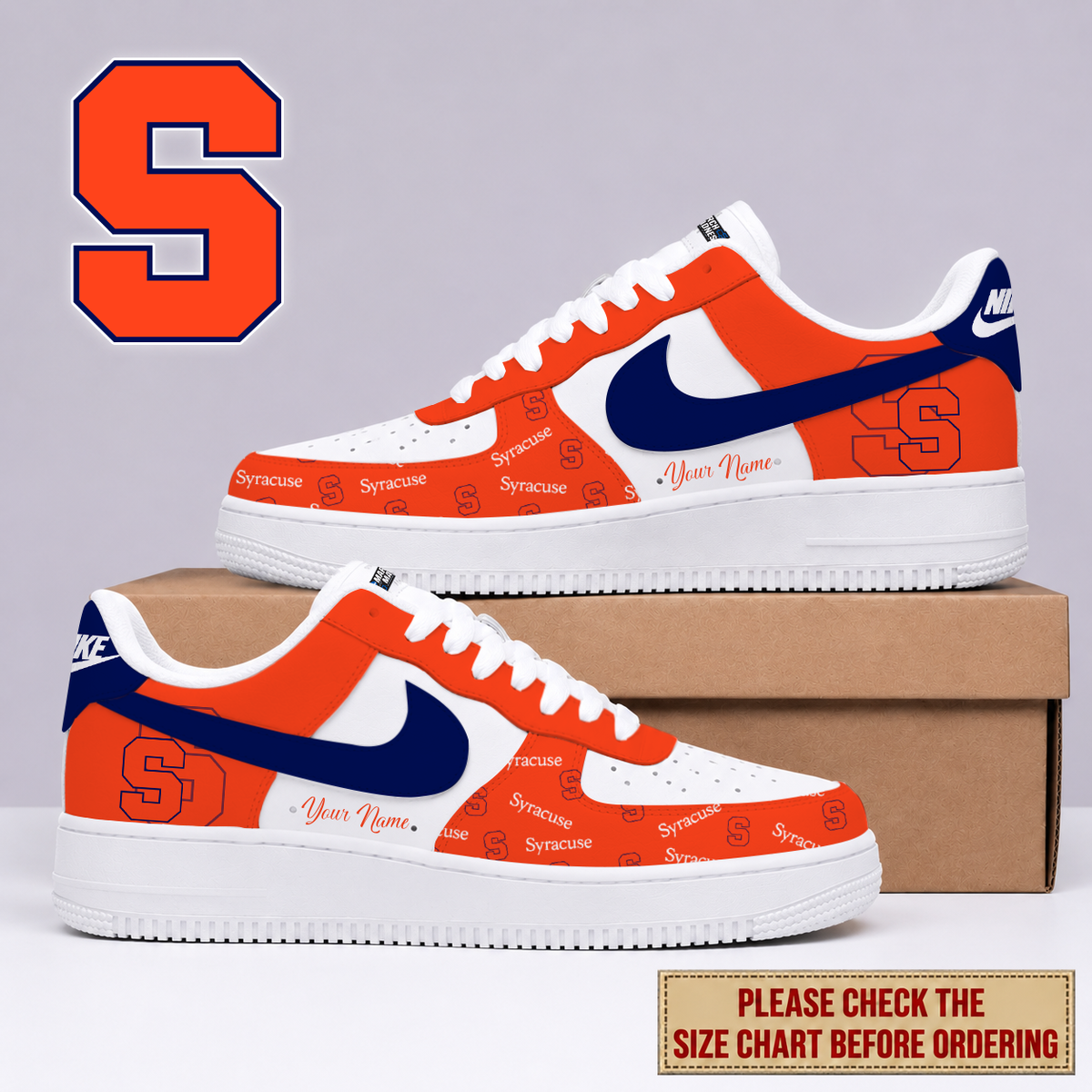 MEGA SALE - NEW CUSTOMIZED SYO SYRACUSE ORANGE AF1 SHOES - NCAA MAM19