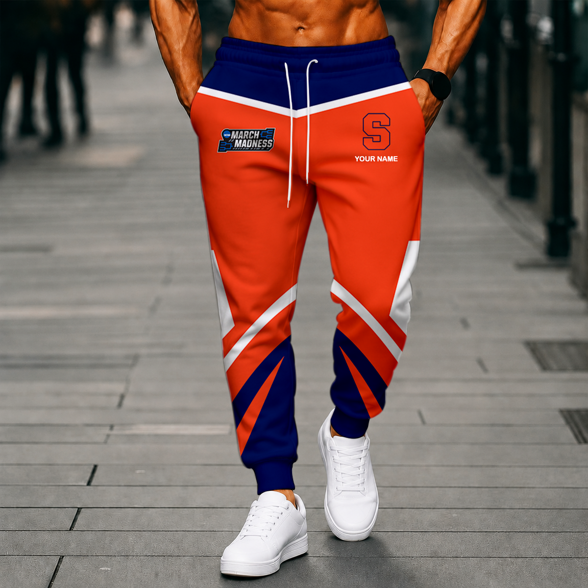 VIRAL EDITION - NEW CUSTOMIZED NCAA MAM19 SYO SYRACUSE ORANGE SWEATPANTS