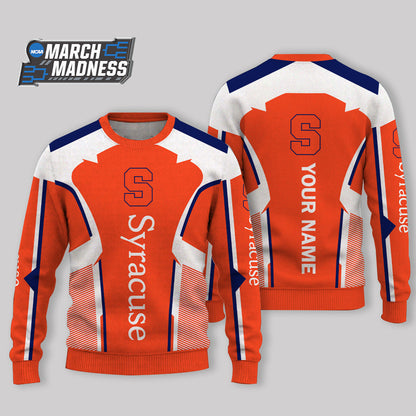 HOT DEAL - NEW CUSTOMIZED NCAA MAM19 SYO SYRACUSE ORANGE UGLY SWEATER