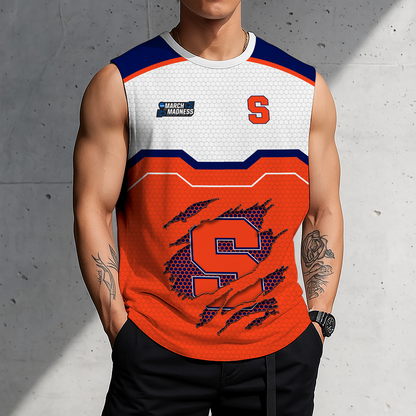 HOT DEAL - NEW CUSTOMIZED NCAA MAM19 SYO SYRACUSE ORANGE MEN'S GYM SHIRT