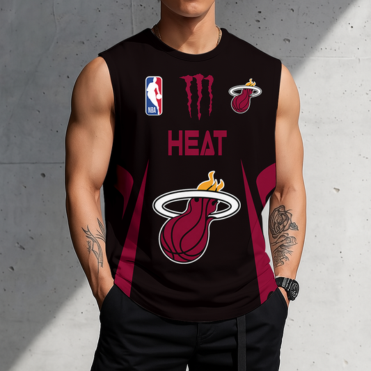 VIRAL EDITION - NEW CUSTOMIZED MHE MIAMI HEAT MEN'S GYM SHIRT - NBA20