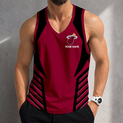 VIRAL EDITION - NEW CUSTOMIZED NBA20 MHE MIAMI HEAT MEN'S TANK TOP