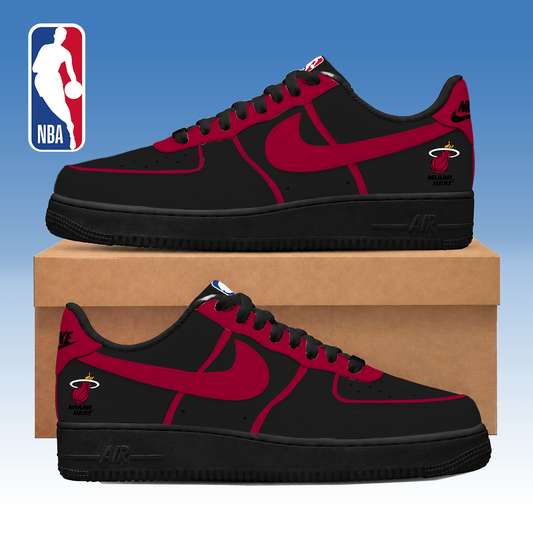 LIMITED DROP - NEW CUSTOMIZED MHE MIAMI HEAT AF1 SNEAKERS - NBA20
