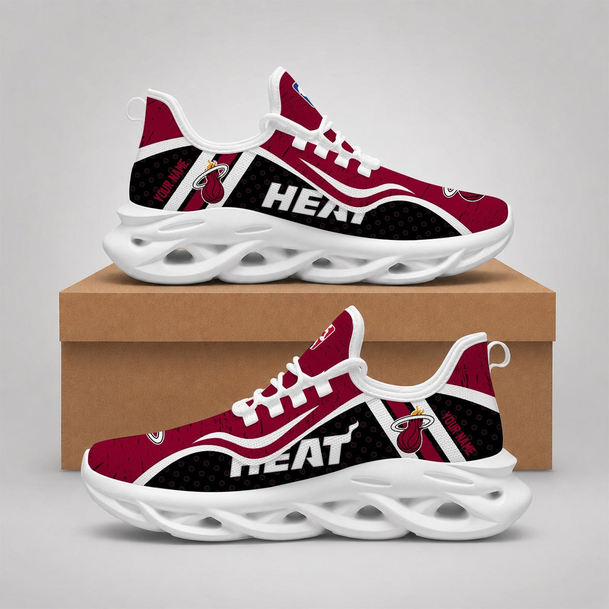 EXCLUSIVE EDITION - NEW CUSTOMIZED NBA20 MHE MIAMI HEAT MAX SOUL SHOES