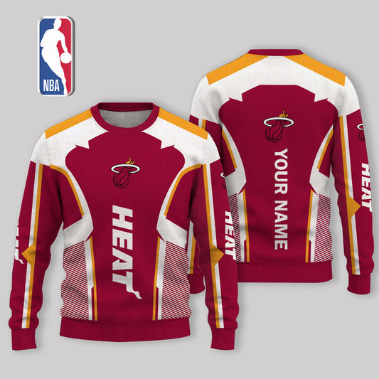 VIRAL EDITION - NEW CUSTOMIZED MHE MIAMI HEAT UGLY SWEATER - NBA20