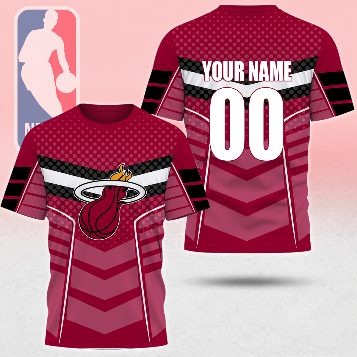 HOT DEAL - NEW CUSTOMIZED NBA20 MHE MIAMI HEAT T-SHIRT, POLO SHIRT, ZIP POLO SHIRT, SWEATSHIRT, HOODIE & ZIP HOODIE