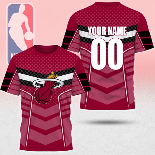 HOT DEAL - NEW CUSTOMIZED NBA20 MHE MIAMI HEAT T-SHIRT, POLO SHIRT, ZIP POLO SHIRT, SWEATSHIRT, HOODIE & ZIP HOODIE