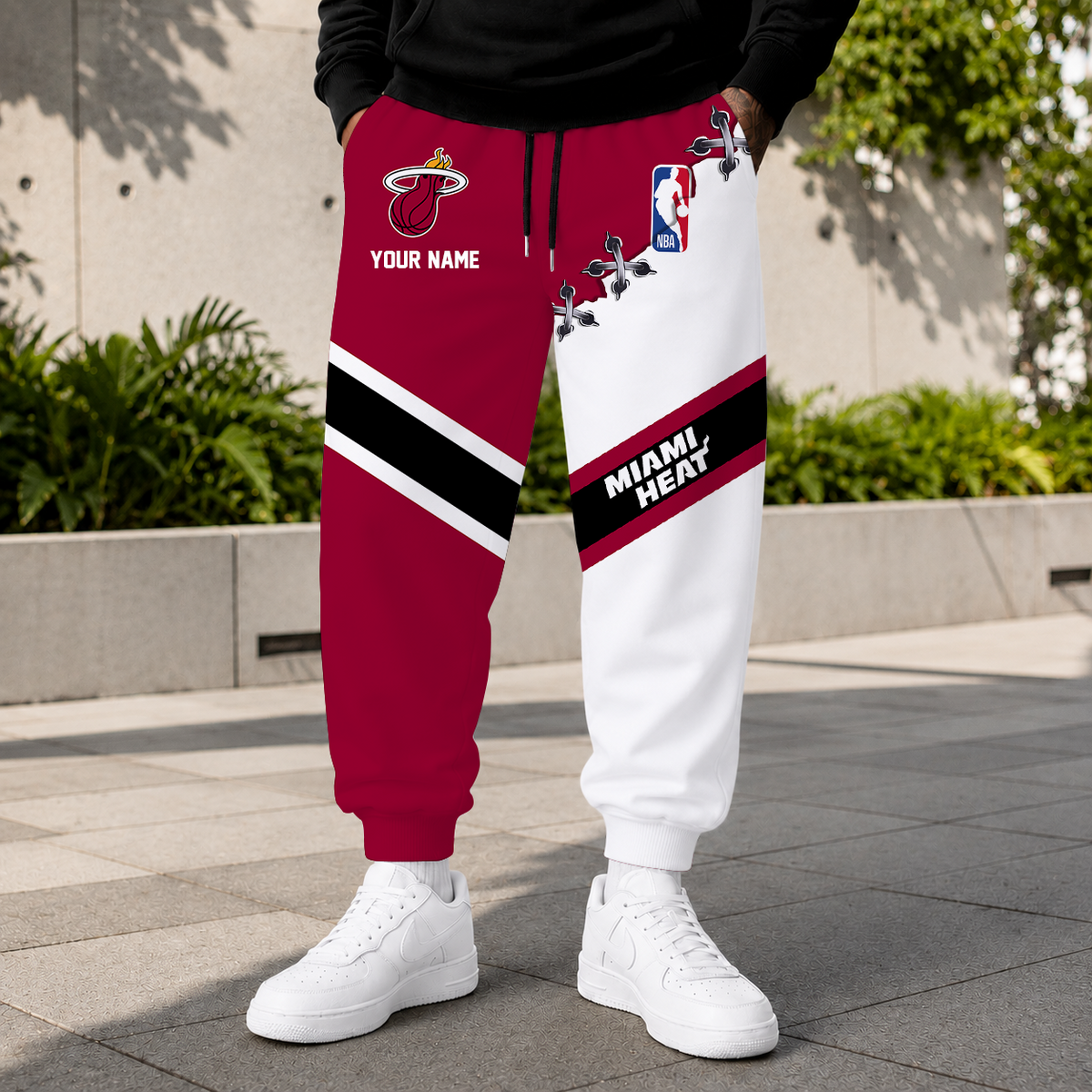 LIMITED EDITION - NEW CUSTOMIZED NBA20 MHE MIAMI HEAT SWEATPANTS