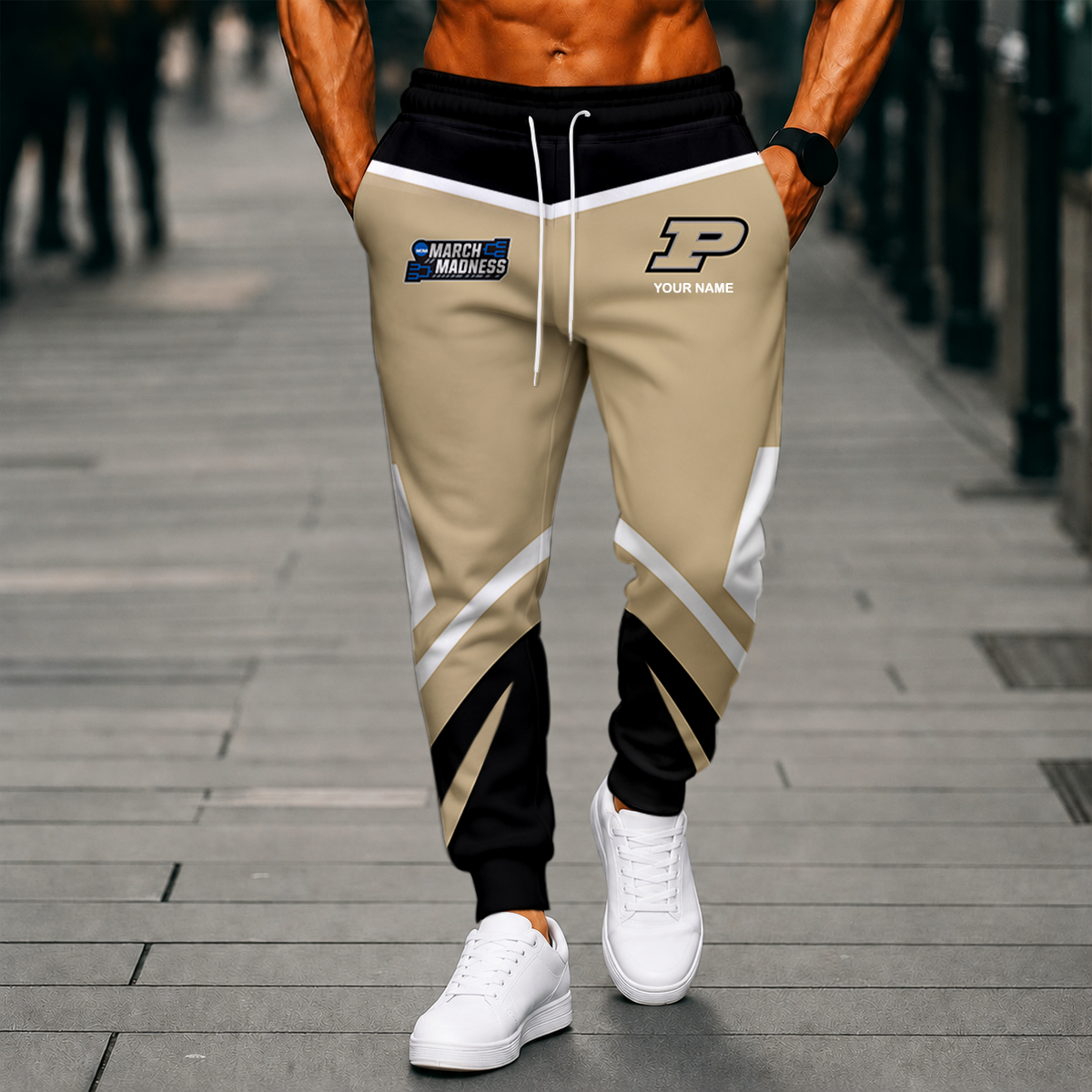 VIRAL EDITION - NEW CUSTOMIZED NCAA MAM20 PUB PURDUE BOILERMAKERS SWEATPANTS