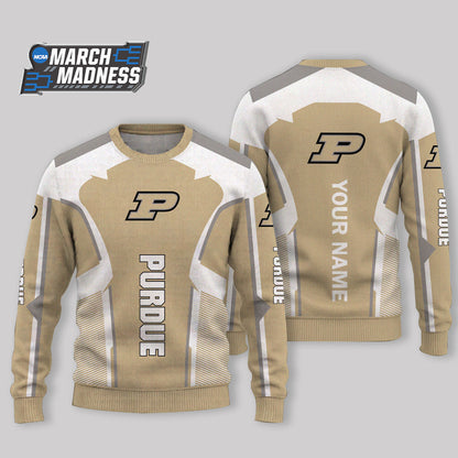 HOT DEAL - NEW CUSTOMIZED NCAA MAM20 PUB PURDUE BOILERMAKERS UGLY SWEATER