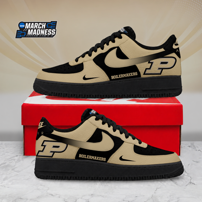 ELITE EDITION - NEW CUSTOMIZED NCAA MAM20 PUB PURDUE BOILERMAKERS AF1 SHOES