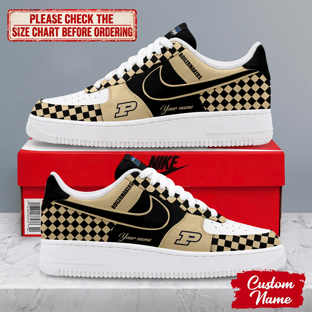 MEGA SALE - NEW CUSTOMIZED NCAA MAM20 PUB PURDUE BOILERMAKERS AF1 SHOES