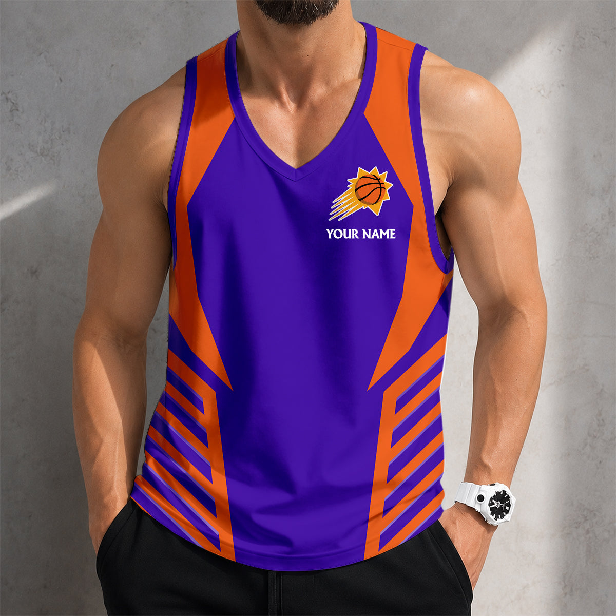VIRAL EDITION - NEW CUSTOMIZED NBA21 PSU PHOENIX SUNS MEN'S TANK TOP