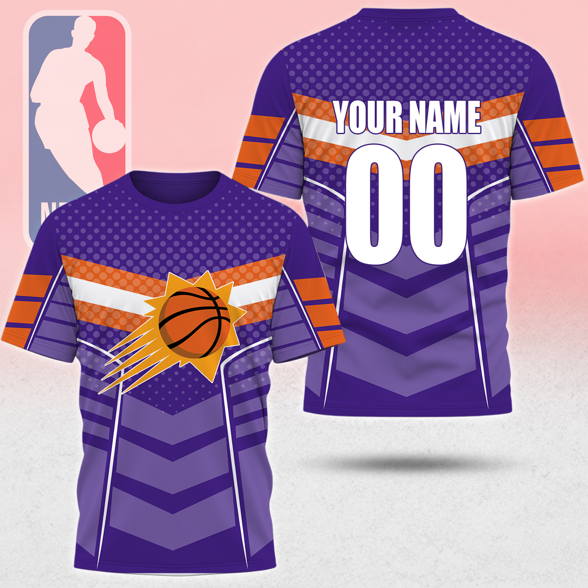 HOT DEAL - NEW CUSTOMIZED NBA21 PSU PHOENIX SUNS T-SHIRT, POLO SHIRT, ZIP POLO SHIRT, SWEATSHIRT, HOODIE & ZIP HOODIE