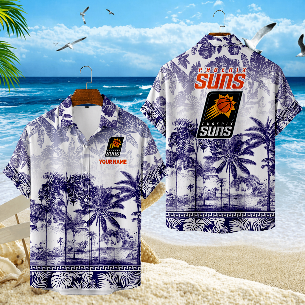 ELITE EDITION - NEW CUSTOMIZED PSU PHOENIX SUNS UNISEX HAWAIIAN SHIRT - NBA21