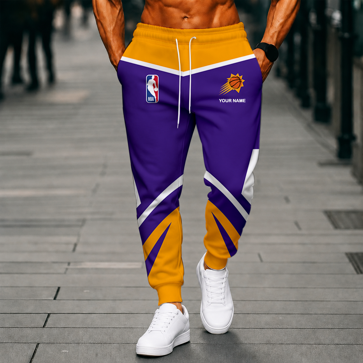 SPECIAL EDITION - NEW CUSTOMIZED NBA21 PSU PHOENIX SUNS SWEATPANTS