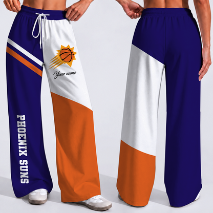 SPECIAL EDITION - NEW CUSTOMIZED NBA21 PSU PHOENIX SUNS WOMEN'S WIDE LEG PANTS