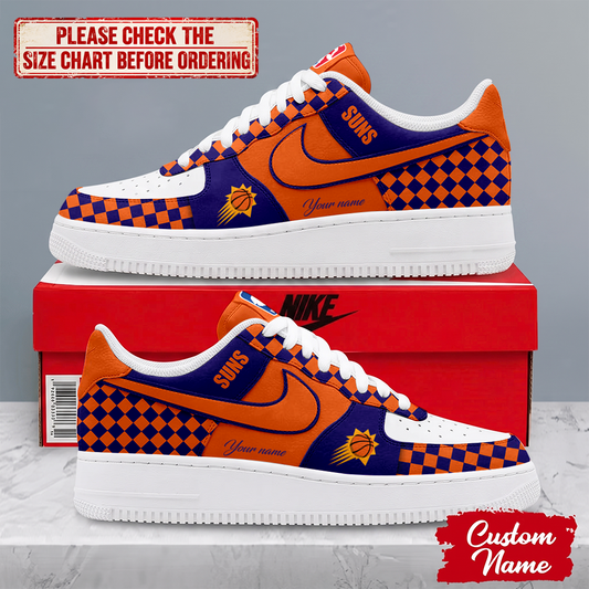 FINAL SALE - NEW CUSTOMIZED NBA21 PSU PHOENIX SUNS AF1 SNEAKERS