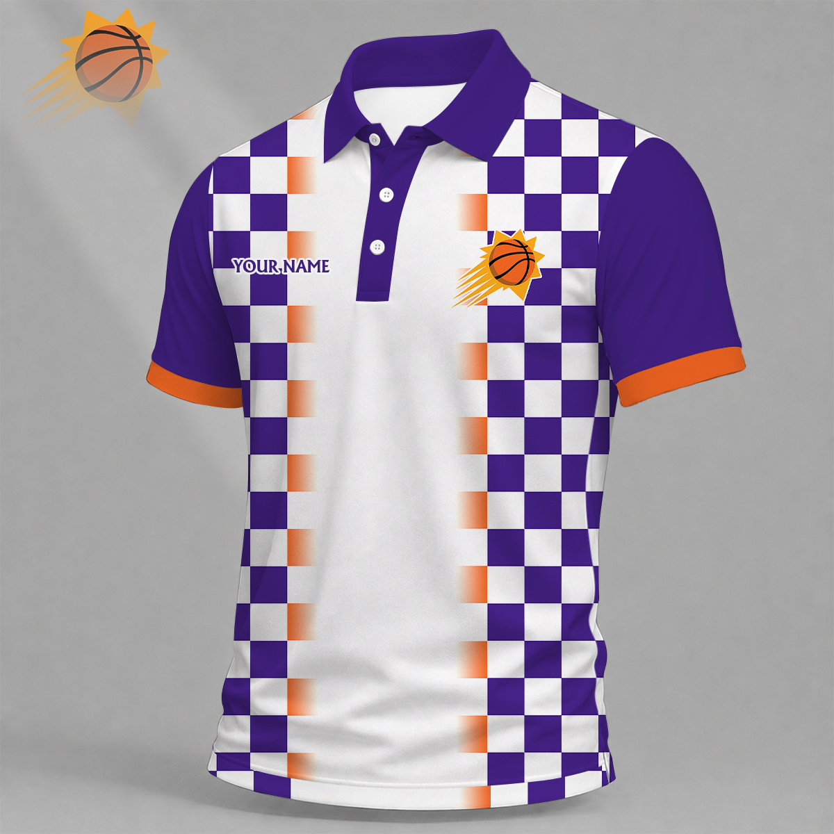 FINAL SALE - NEW CUSTOMIZED NBA21 PSU PHOENIX SUNS T-SHIRT, POLO SHIRT, ZIP POLO SHIRT, SWEATSHIRT, HOODIE & ZIP HOODIE